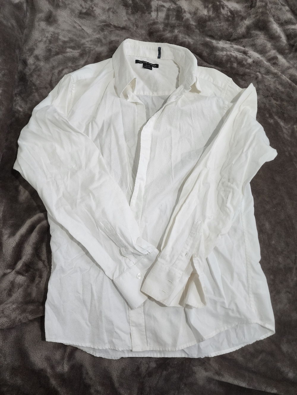 Tag Studio Men's White Long-Sleeve Dress Shirt